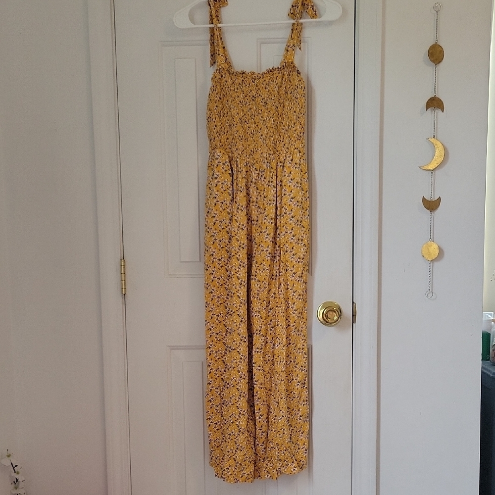 Floral Yellow Jumpsuit